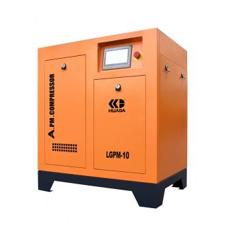 Huada LGPM-10 10hp permanent magnet VSD screw air compressor - compact workshop unit