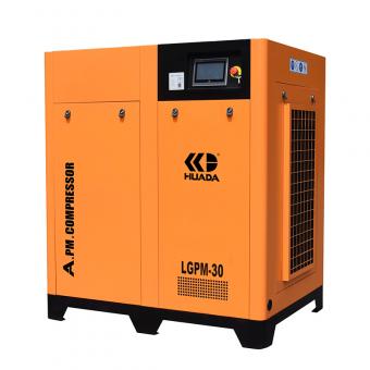 Huada LGPM-30 22kW permanent magnet servo screw air compressor