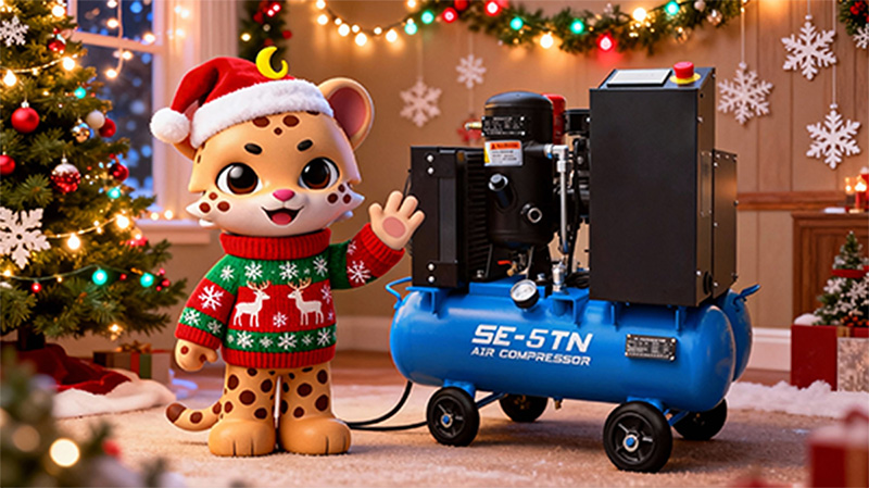 L'« assistant invisible » des fêtes de Noël : un compresseur d'air illumine les fêtes