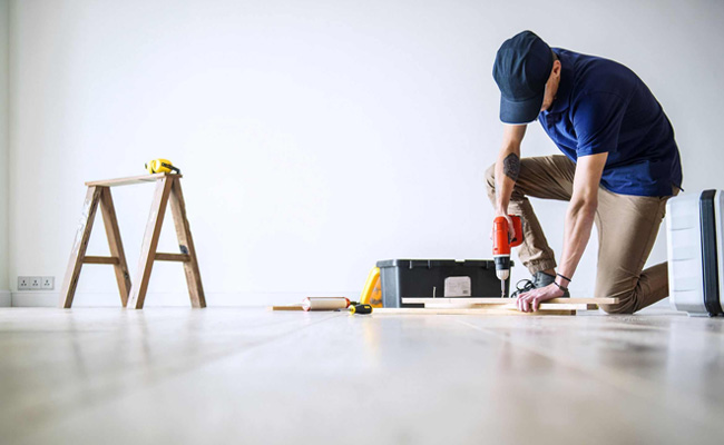 Le compresseur d'air rend la rénovation plus belle